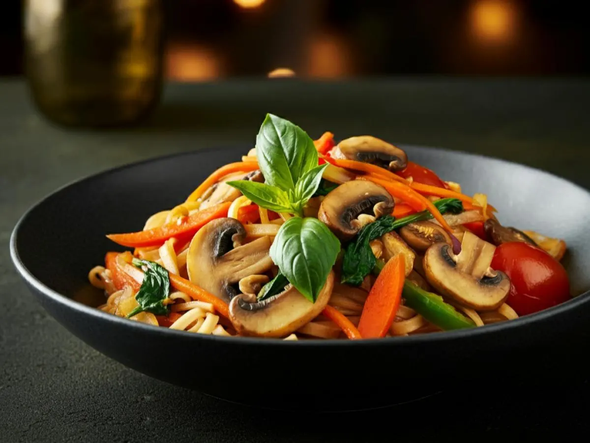 Vegetable Pad Khee Mao Noodles Vegetable Pad Khee Mao Noodles