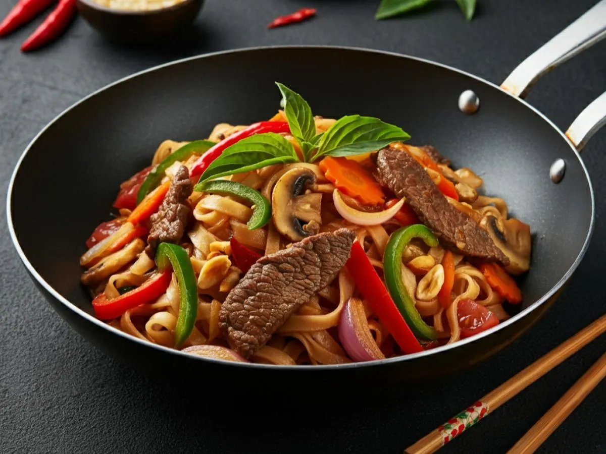 Pad Khee Mao Noodles with Beef Pad Khee Mao Noodles with Beef