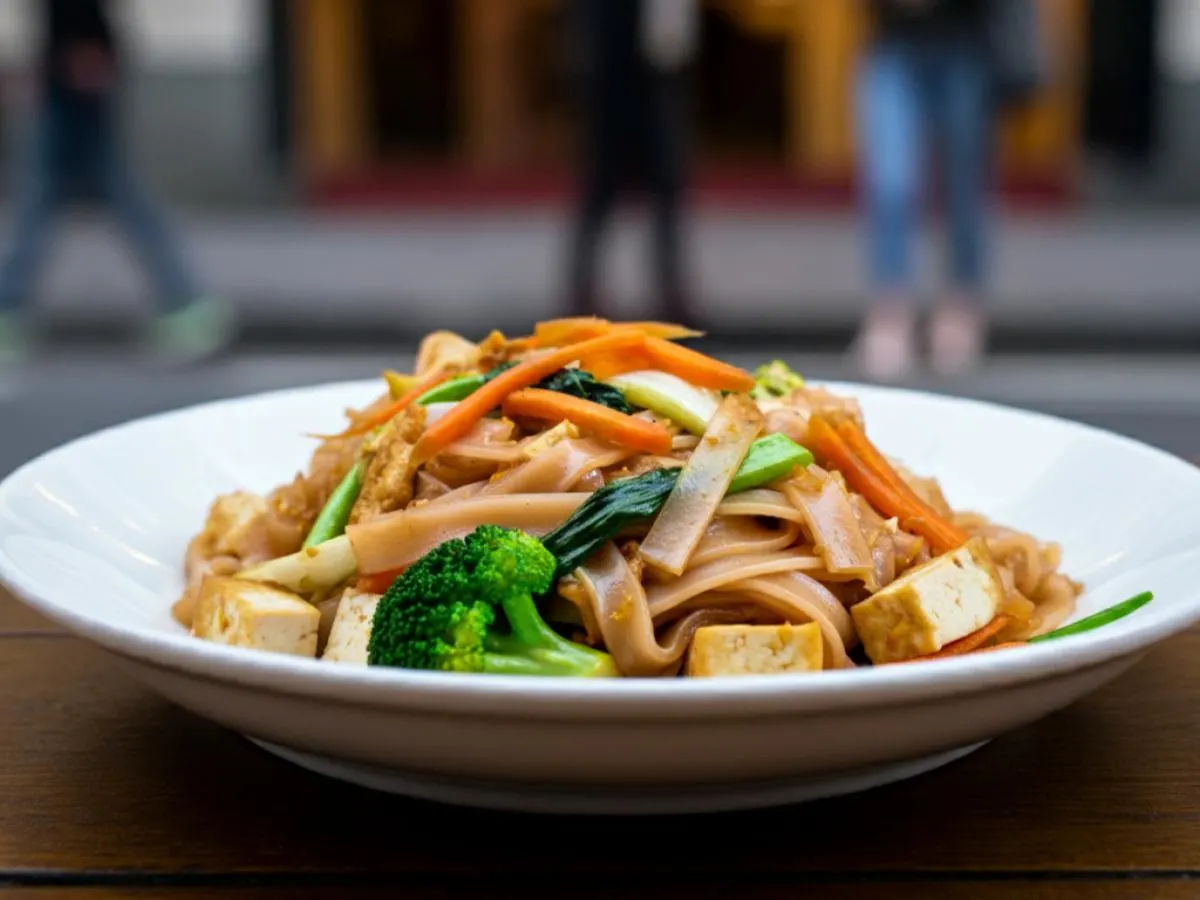 Pad See Eiw Noodles with Tofu Pad See Eiw Noodles with Tofu
