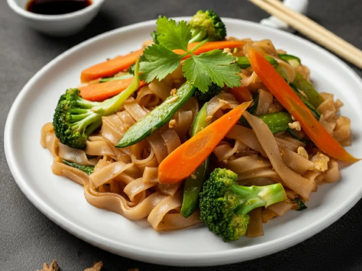 Vegetable Pad See Eiw Noodles Vegetable Pad See Eiw Noodles