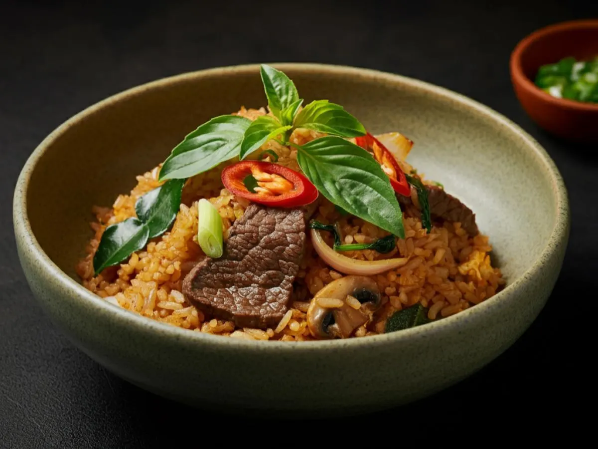 Tom Yum Fried Rice with Beef Tom Yum Fried Rice with Beef