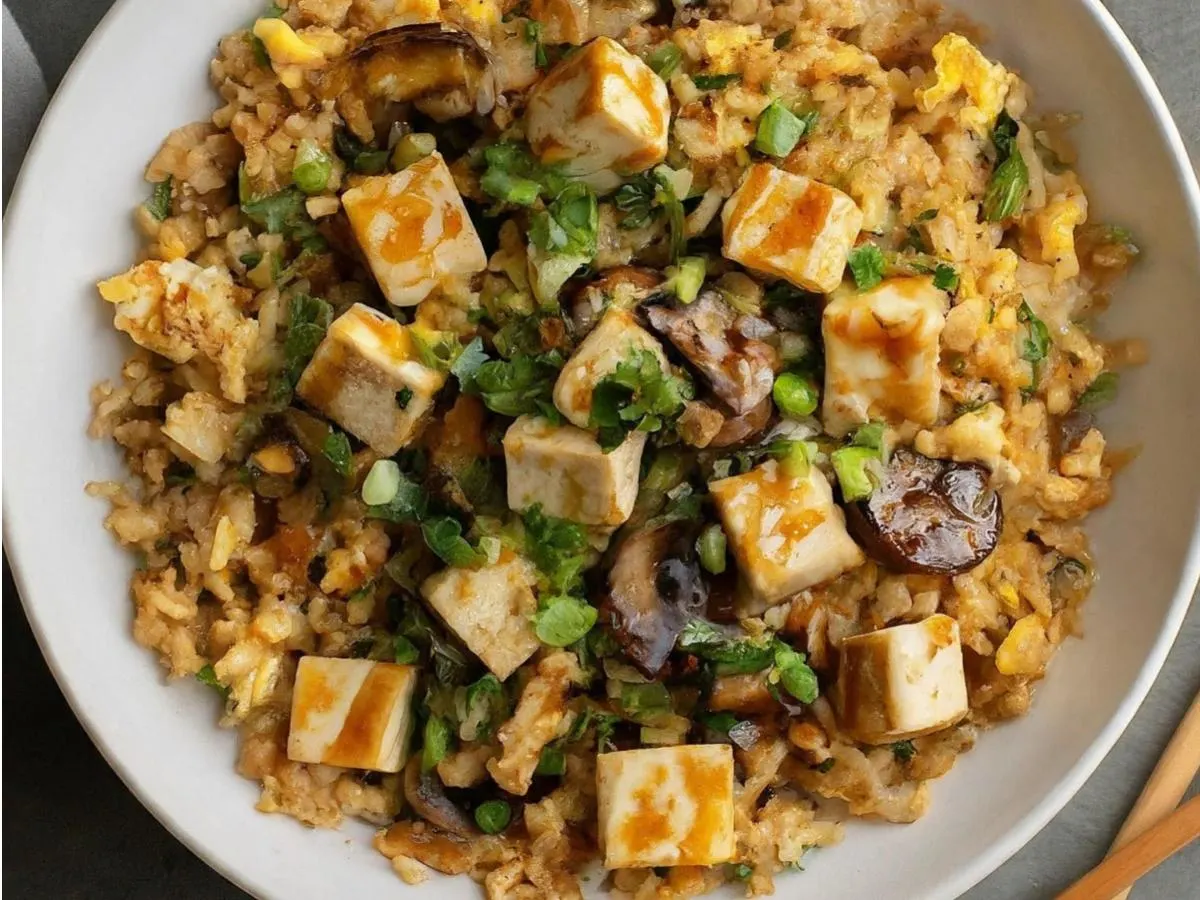 Teriyaki Fried Rice with Tofu Teriyaki Fried Rice with Tofu