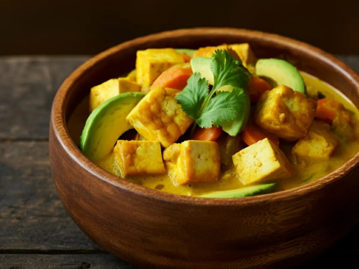 Tofu Avocado Curry Tofu Avocado Curry