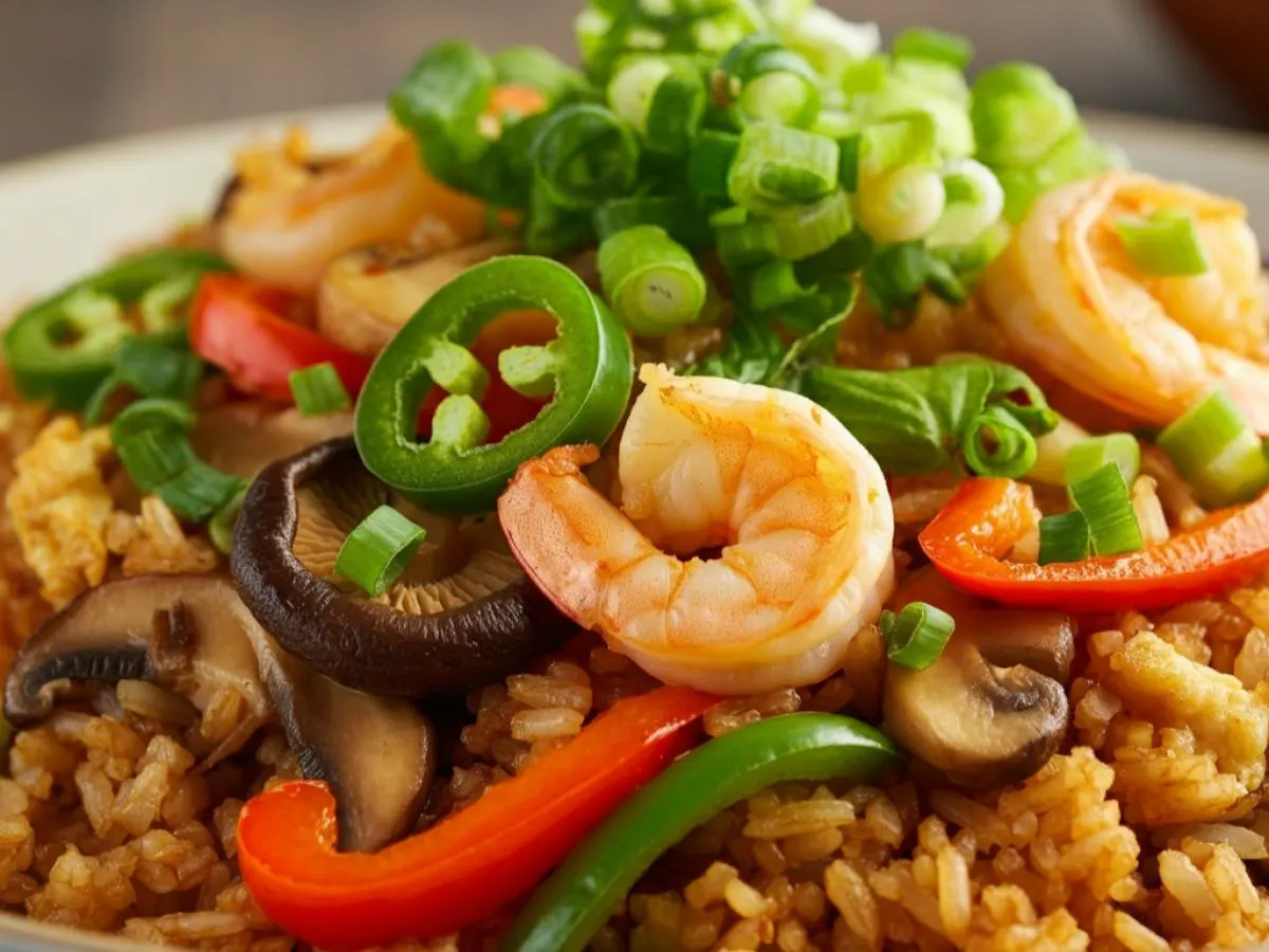 Spicy Basil Fried Rice with Shrimp Spicy Basil Fried Rice with Shrimp