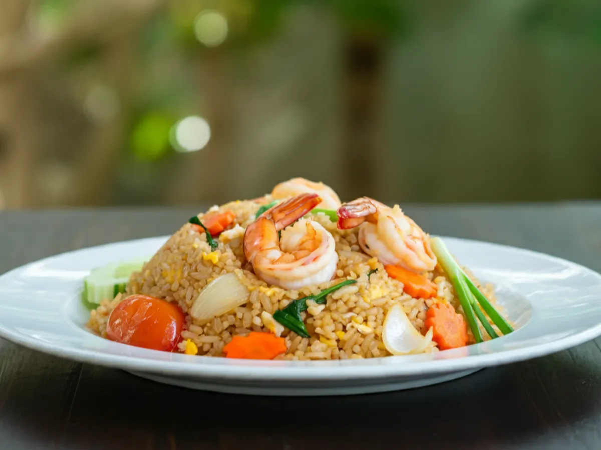 Thai Fried Rice with Shrimp Thai Fried Rice with Shrimp