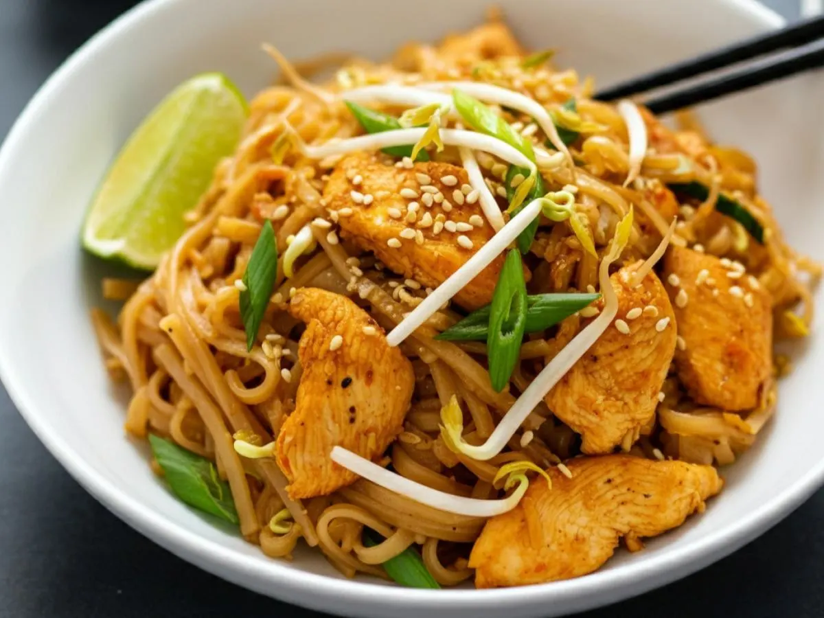Gluten Free Chicken Pad Thai Gluten Free Chicken Pad Thai