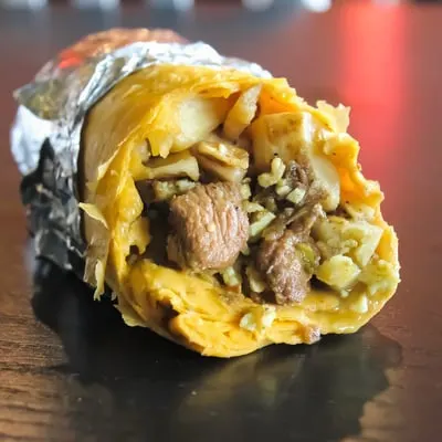 The Mile High- Breakfast Burrito With Side of Salsa