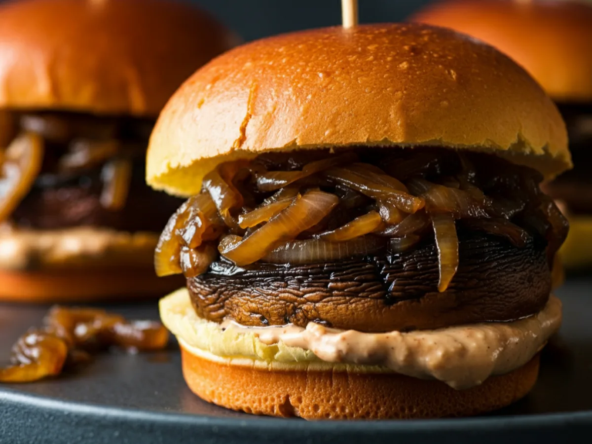 Portobello Mushroom Sliders Portobello Mushroom Sliders