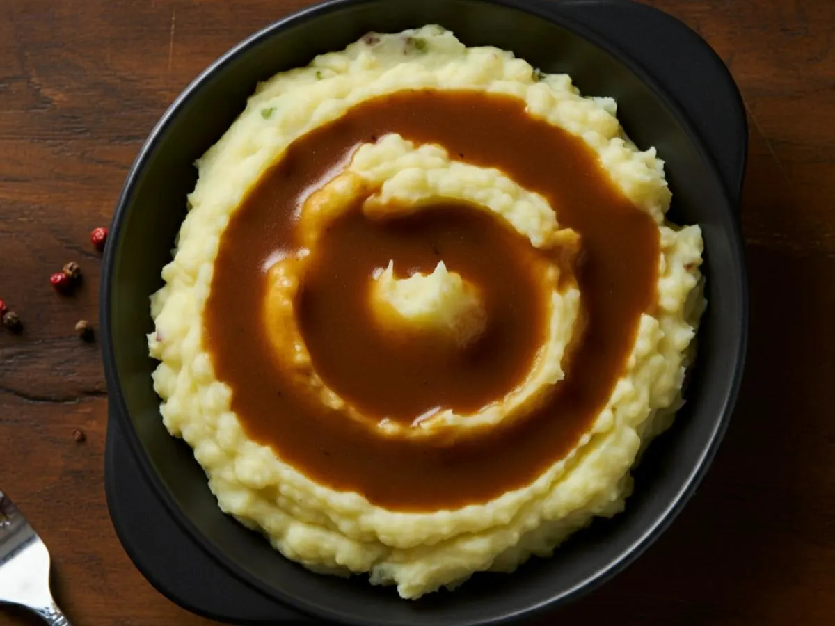 Mashed Potatoes with Brown Gravy Mashed Potatoes with Brown Gravy