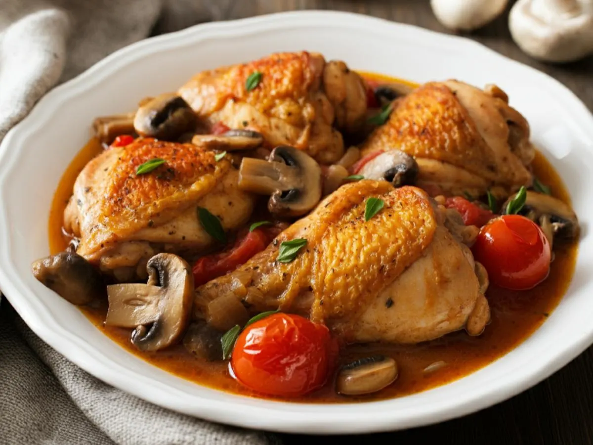 Baked Chicken Cacciatore Baked Chicken Cacciatore