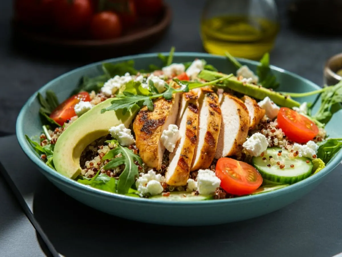 Mediterranean Salad with Chicken Mediterranean Salad with Chicken