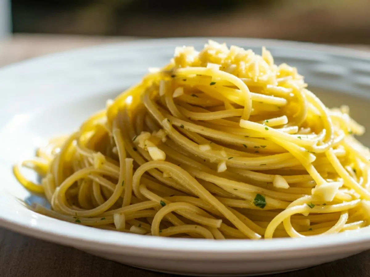 Vegan Spaghetti with Olive Oil & Garlic Vegan Spaghetti with Olive Oil & Garlic