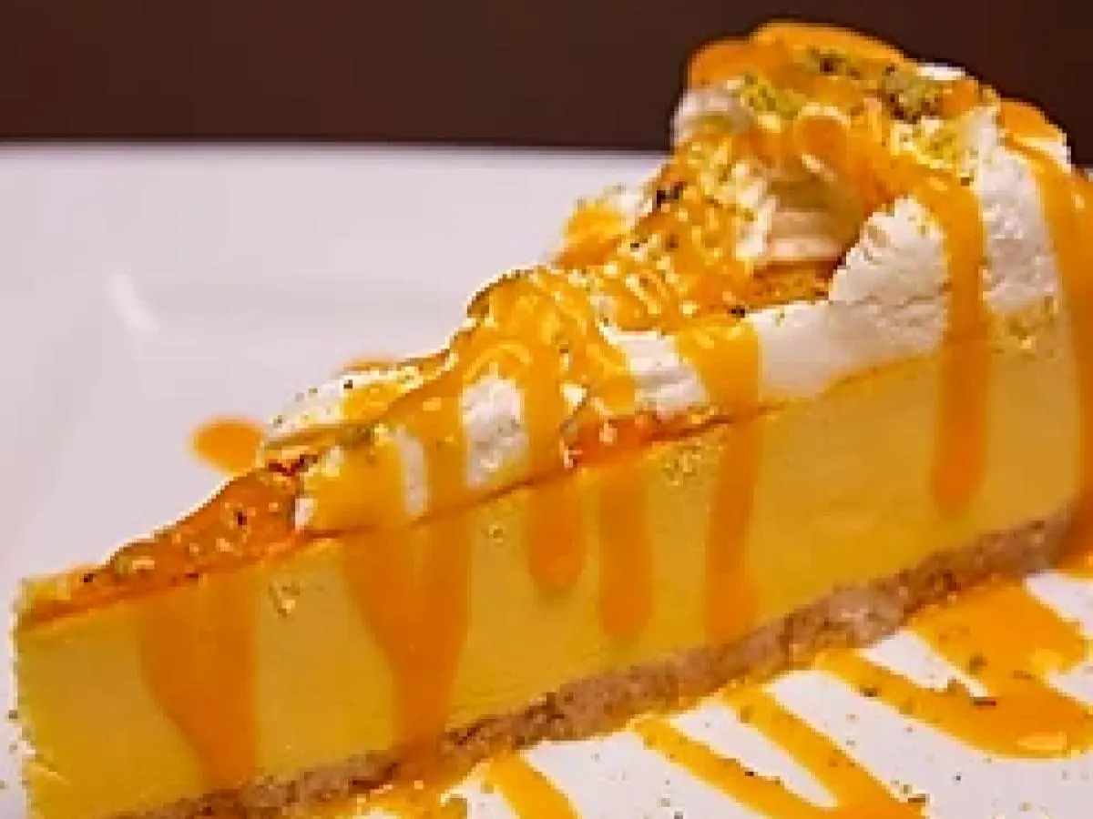 Homemade Mango Cheesecake