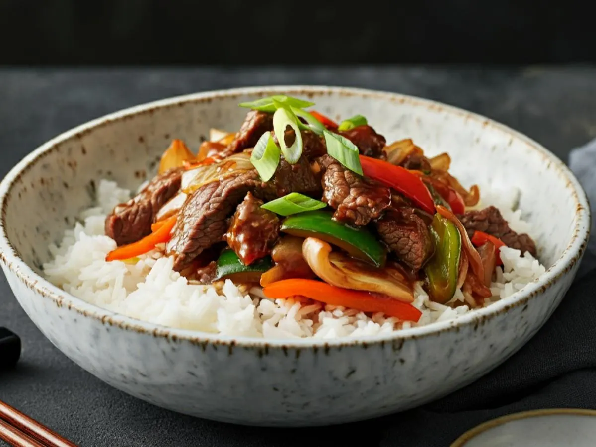 Moo Shoo Beef Bowl Moo Shoo Beef Bowl