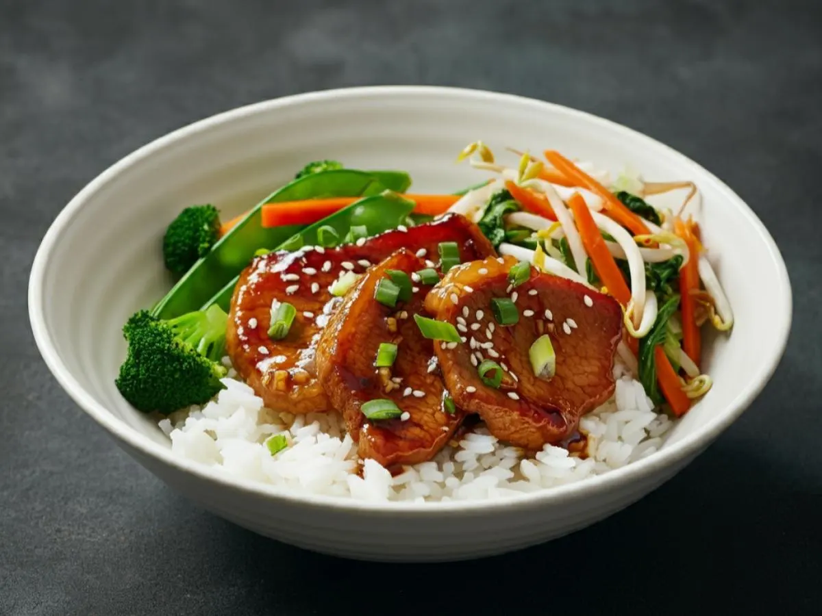Veggie Delight Pork Bowl Veggie Delight Pork Bowl