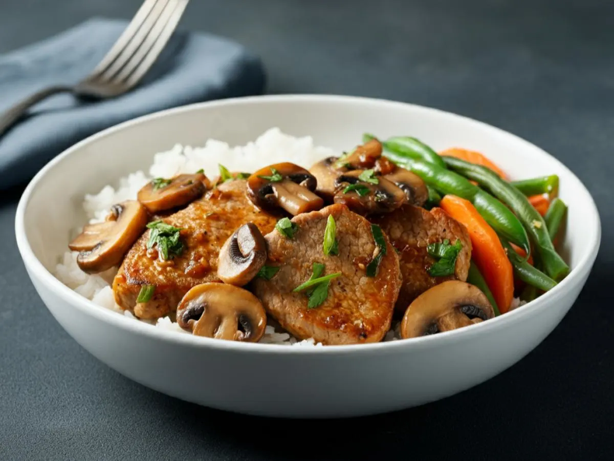 Mushroom Pork Bowl Mushroom Pork Bowl