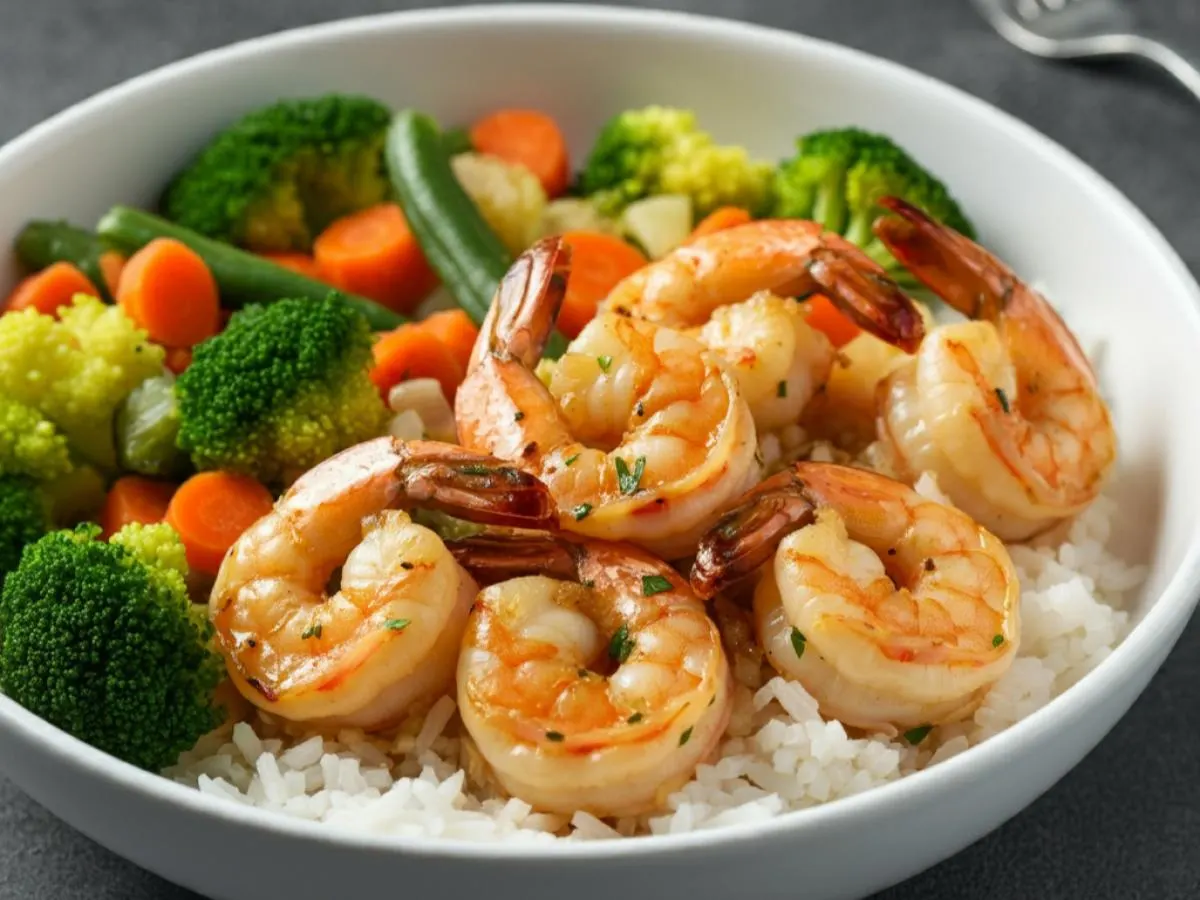 Veggie Delight Shrimp Bowl Veggie Delight Shrimp Bowl