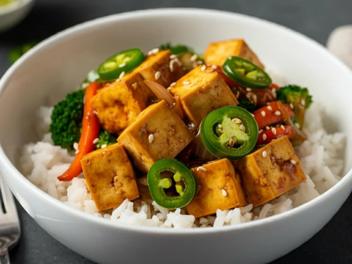 Jalapeno Tofu Bowl Jalapeno Tofu Bowl