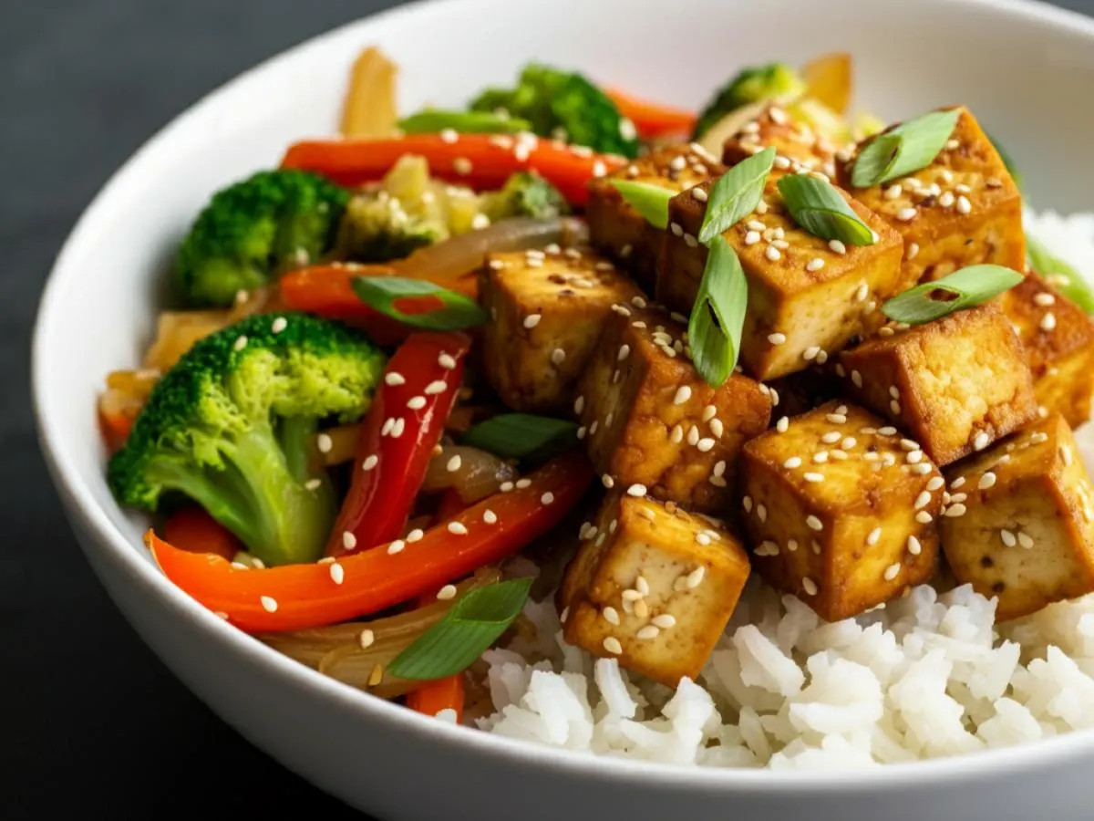 Sesame Tofu Bowl Sesame Tofu Bowl