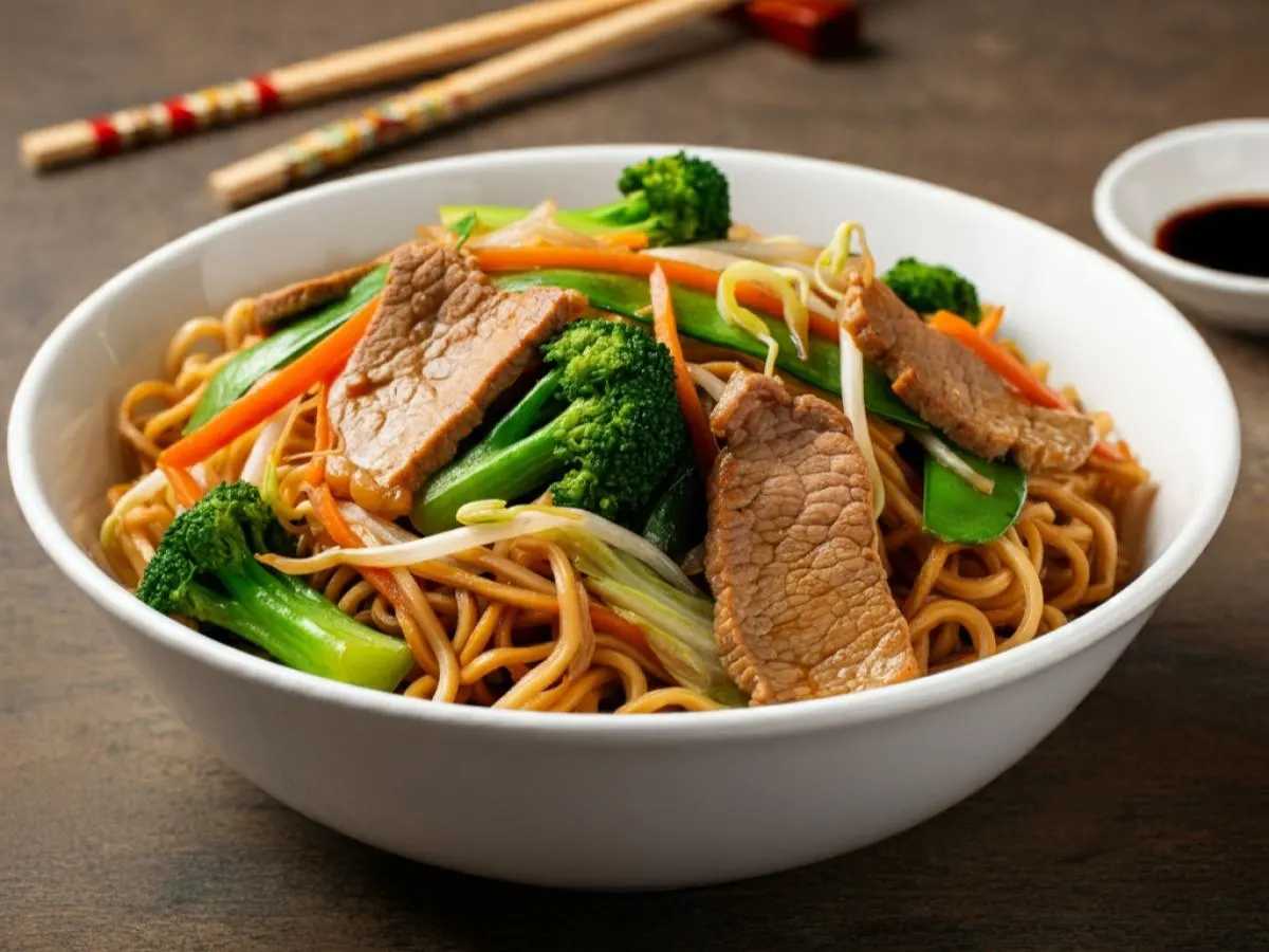 Lo Mein Pork Bowl Lo Mein Pork Bowl