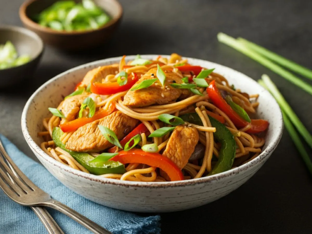 Lo Mein Chicken Bowl Lo Mein Chicken Bowl