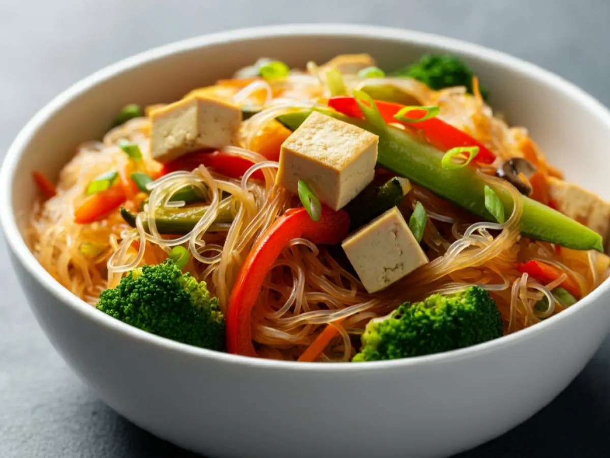 Singapore Mei Fun Tofu Bowl Singapore Mei Fun Tofu Bowl