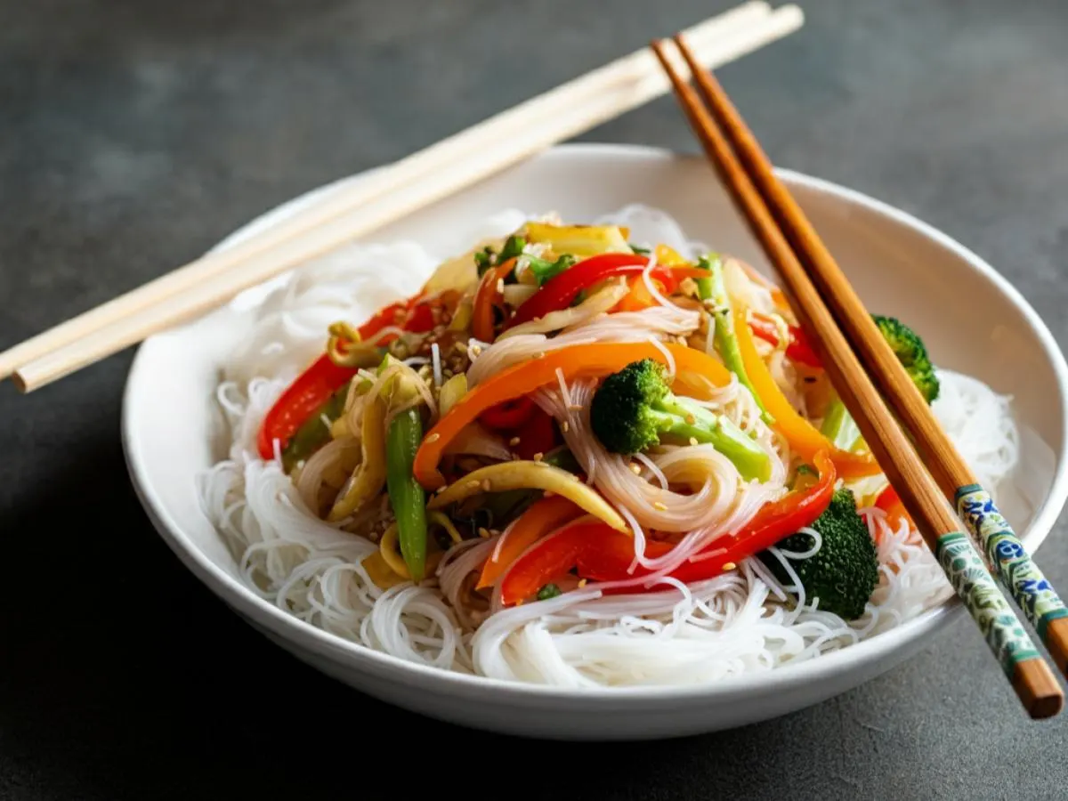 Singapore Mei Fun Mixed Veggies Bowl Singapore Mei Fun Mixed Veggies Bowl