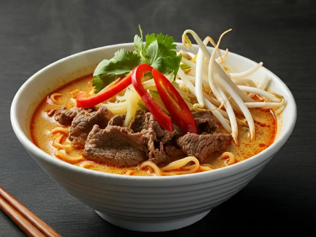Tom Yum Noodle Soup with Beef Tom Yum Noodle Soup with Beef