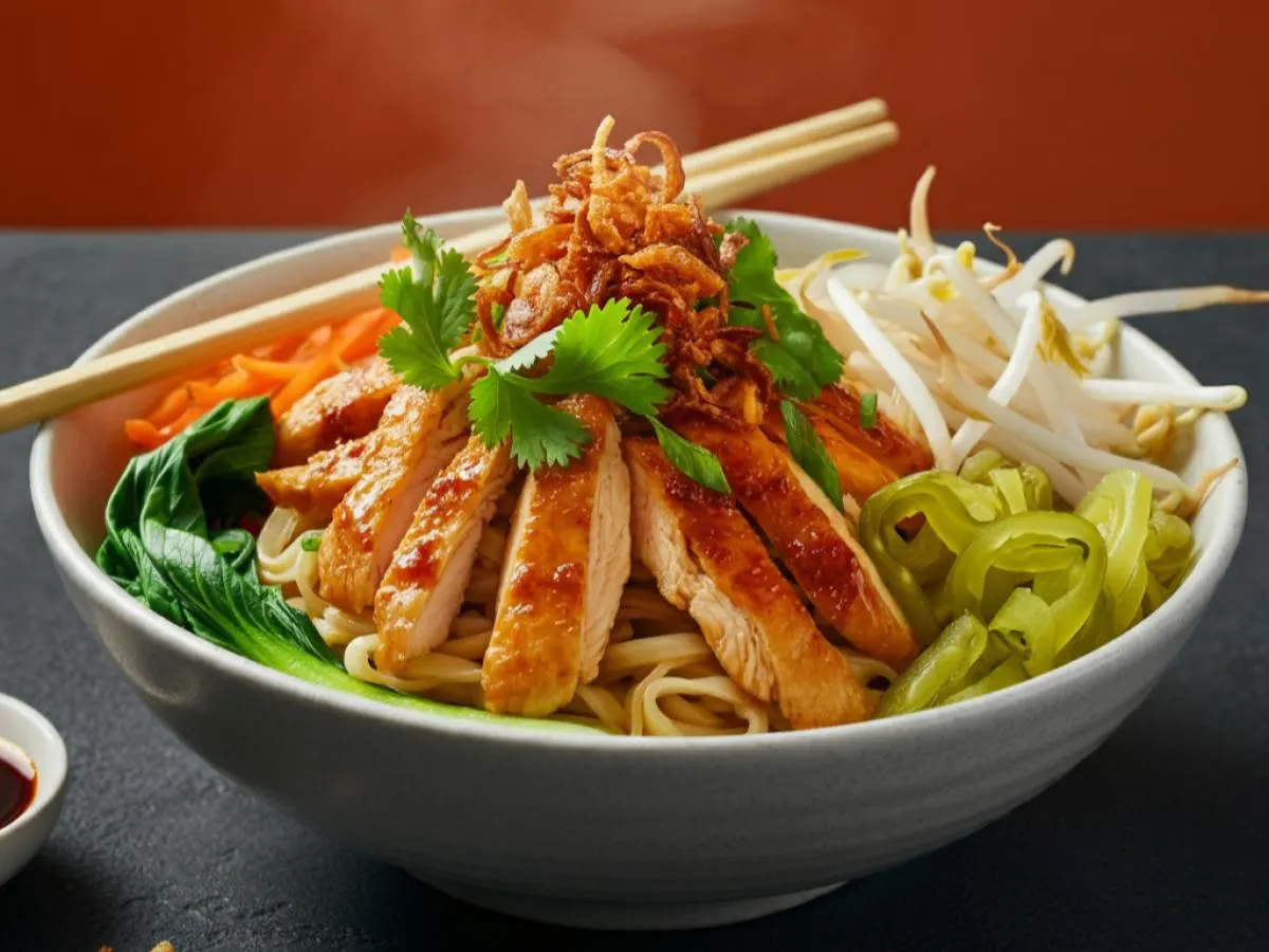 Dan Dan Noodle with Chicken Dan Dan Noodle with Chicken