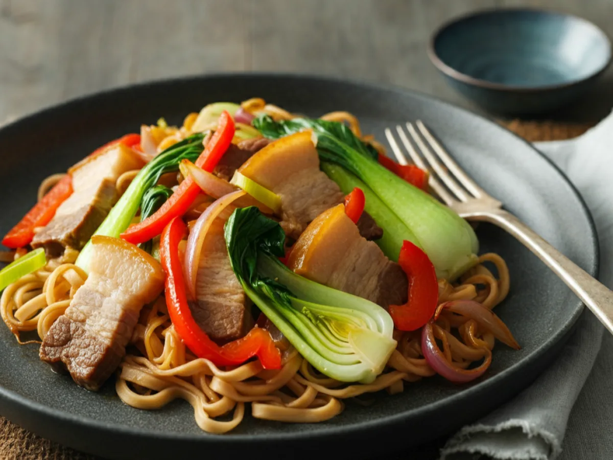 Stir Fried Noodle with Pork Belly Stir Fried Noodle with Pork Belly