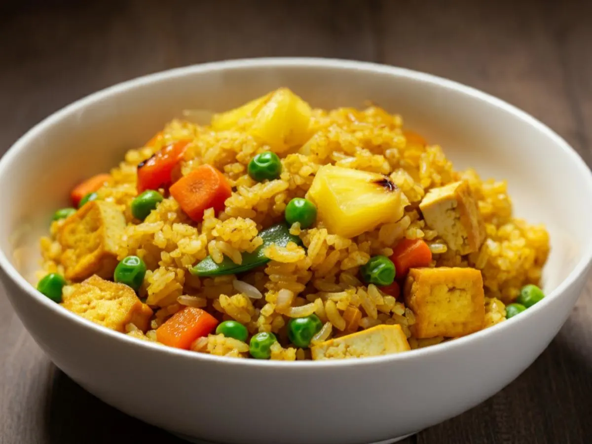 Pineapple Fried Rice with Tofu Pineapple Fried Rice with Tofu