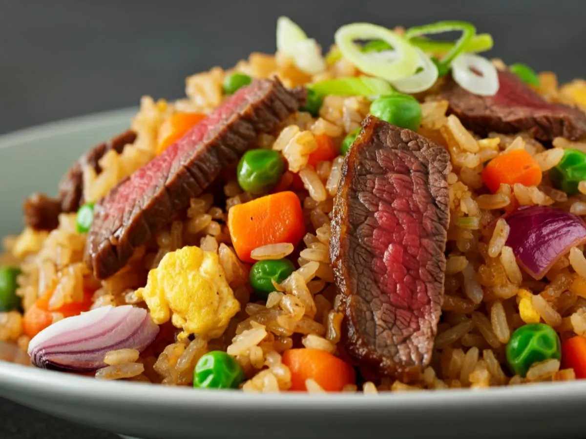 Fried Rice with Beef (Gluten Free) Fried Rice with Beef (Gluten Free)