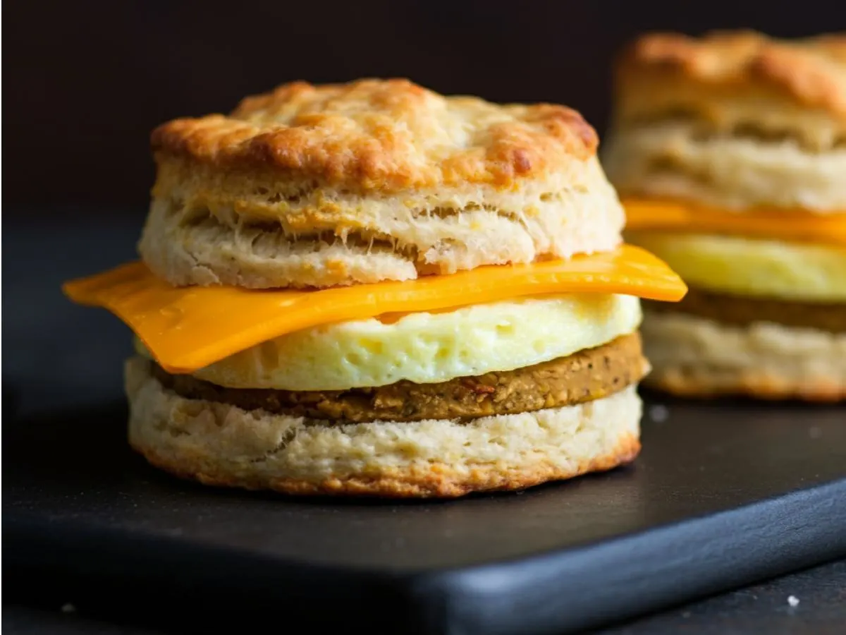 Gluten Free Vegan Egg and Vegan Cheese Sandwich Gluten Free Vegan Egg and Vegan Cheese Sandwich