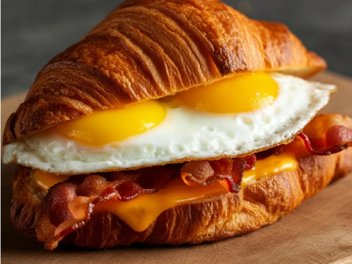 Bacon Croissant Sandwich Bacon Croissant Sandwich