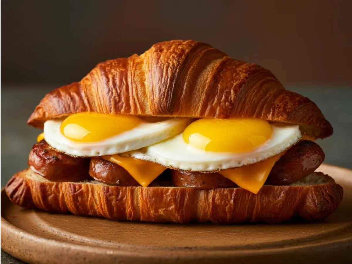 Sausage Croissant Sandwich Sausage Croissant Sandwich