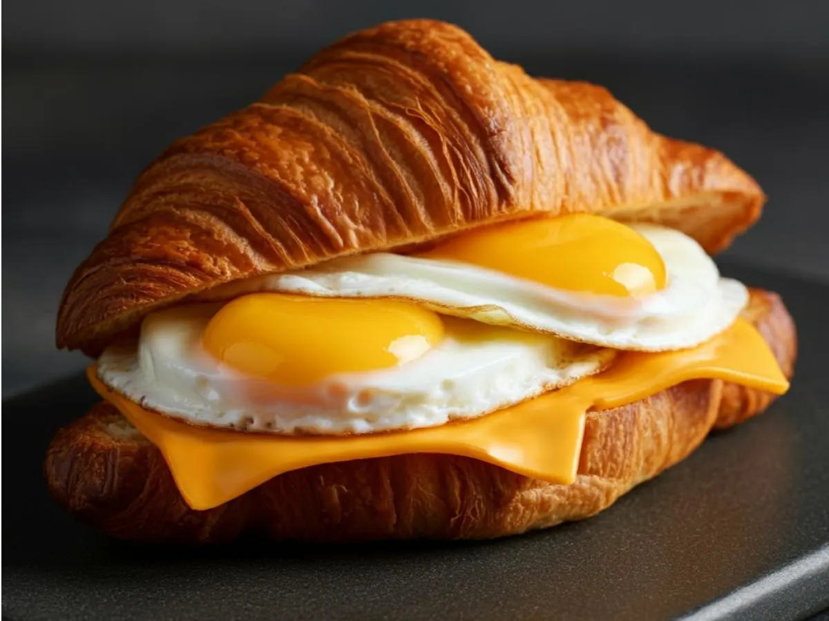 Egg and Cheese Croissant Sandwich Egg and Cheese Croissant Sandwich