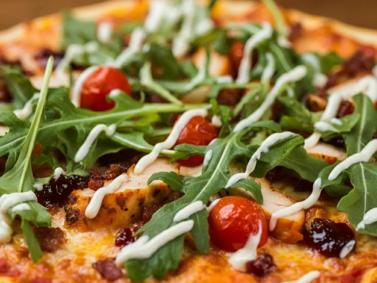 Gluten Free Chicken Bacon Ranch Pizza