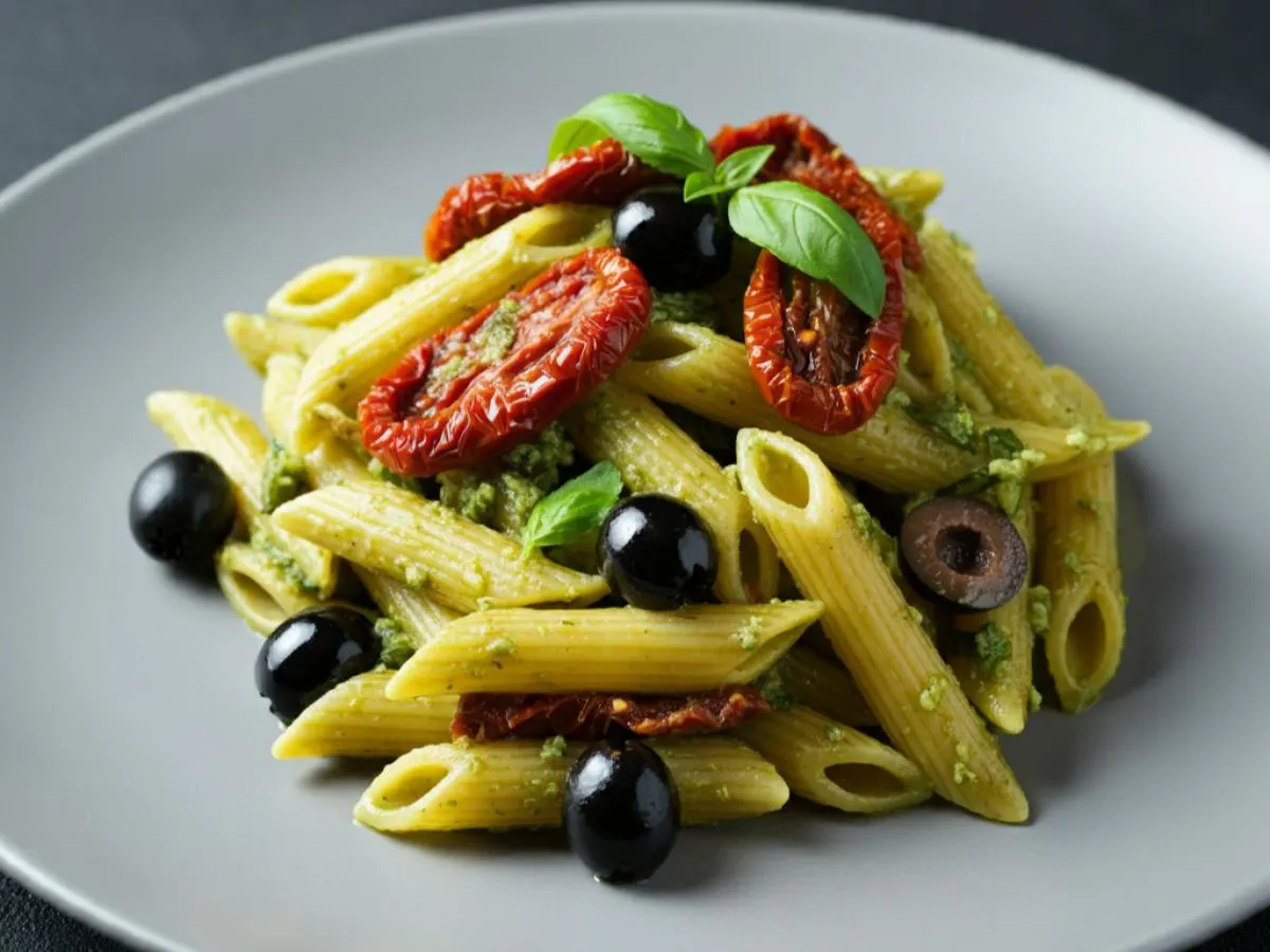Basil Pesto Pasta Salad Basil Pesto Pasta Salad
