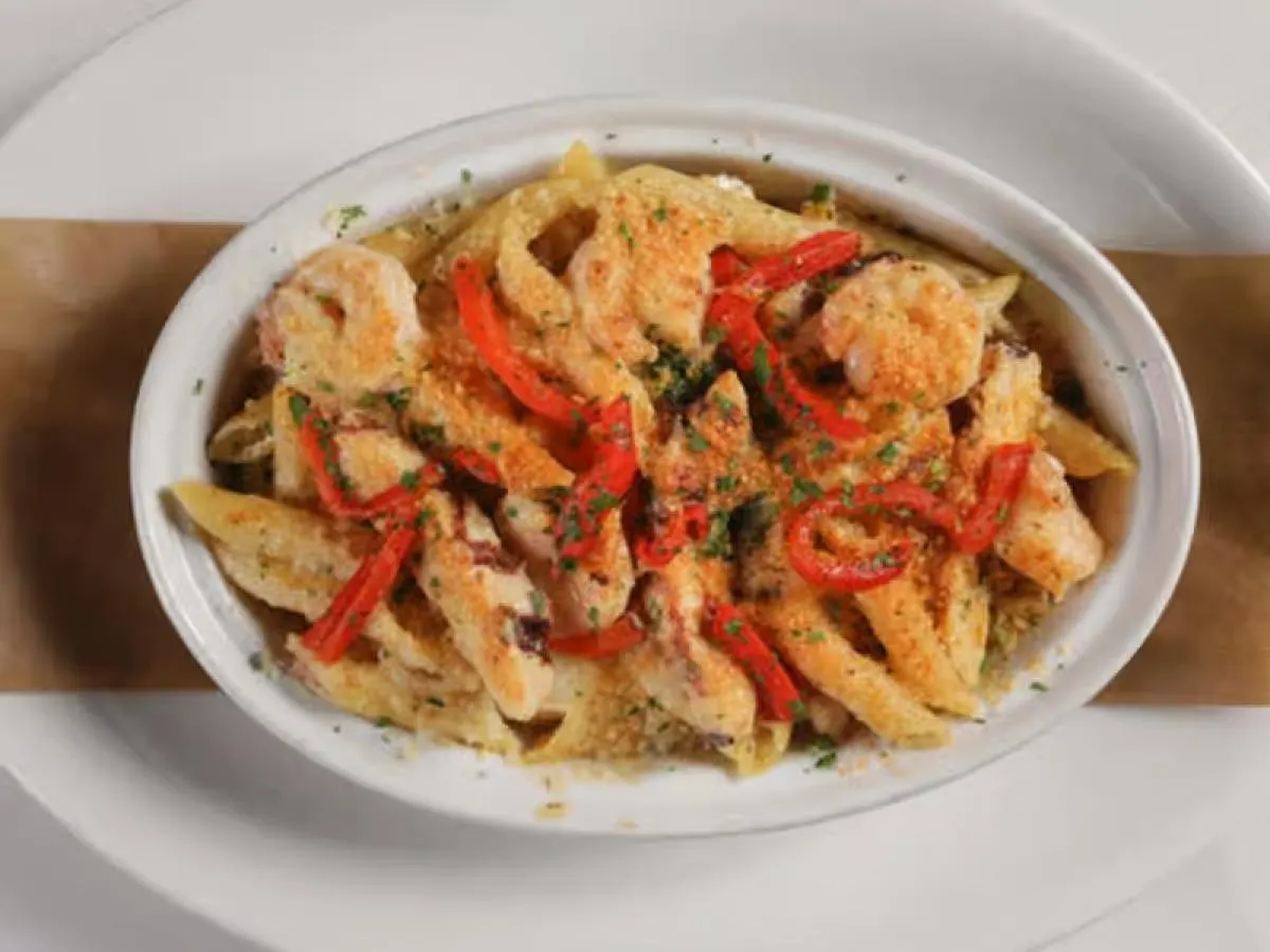 Penne Rustica with Caesar Salad Penne Rustica with Caesar Salad