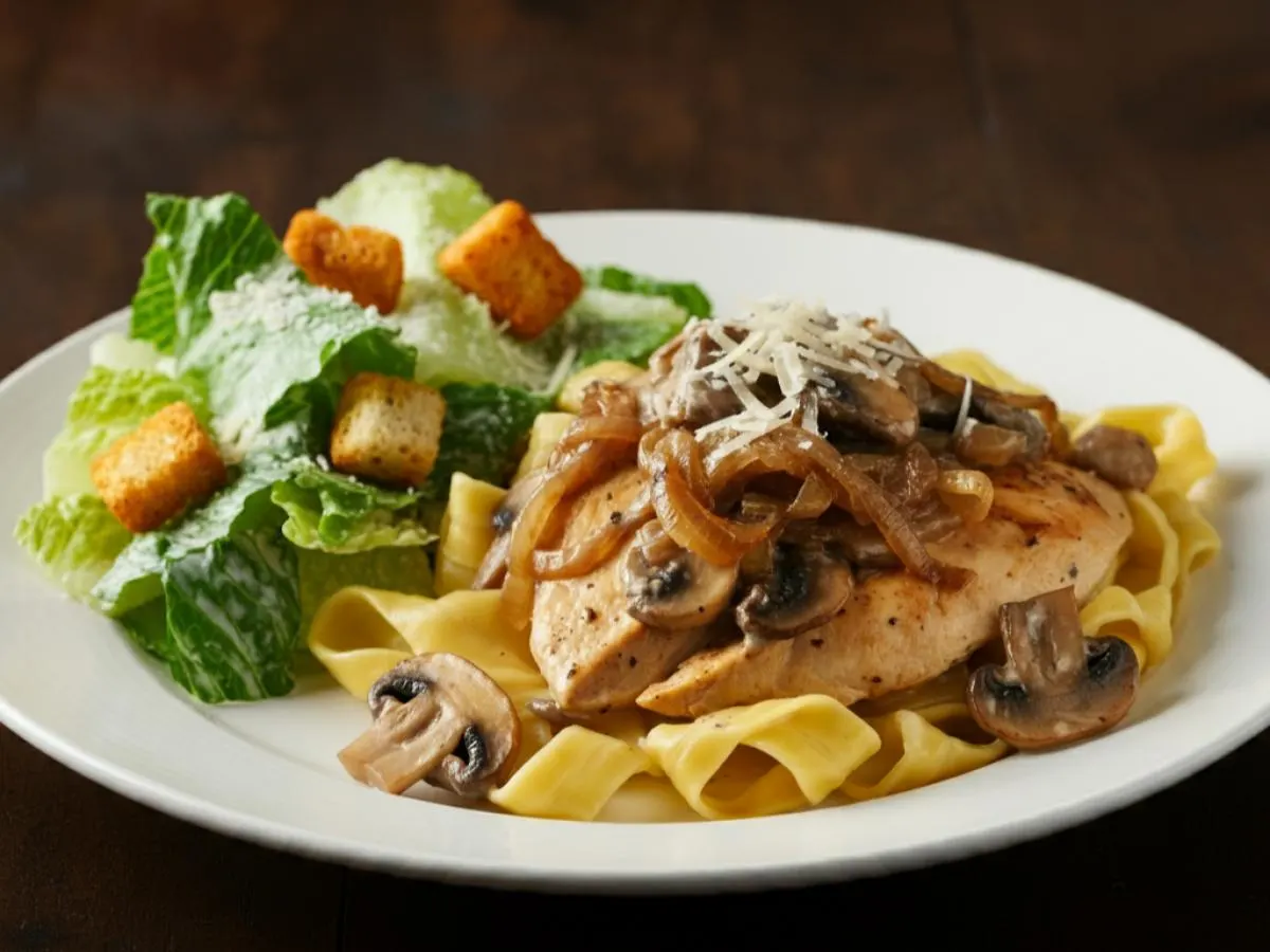 Carmela's Chicken Rigatoni with Caesar Salad Carmela's Chicken Rigatoni with Caesar Salad