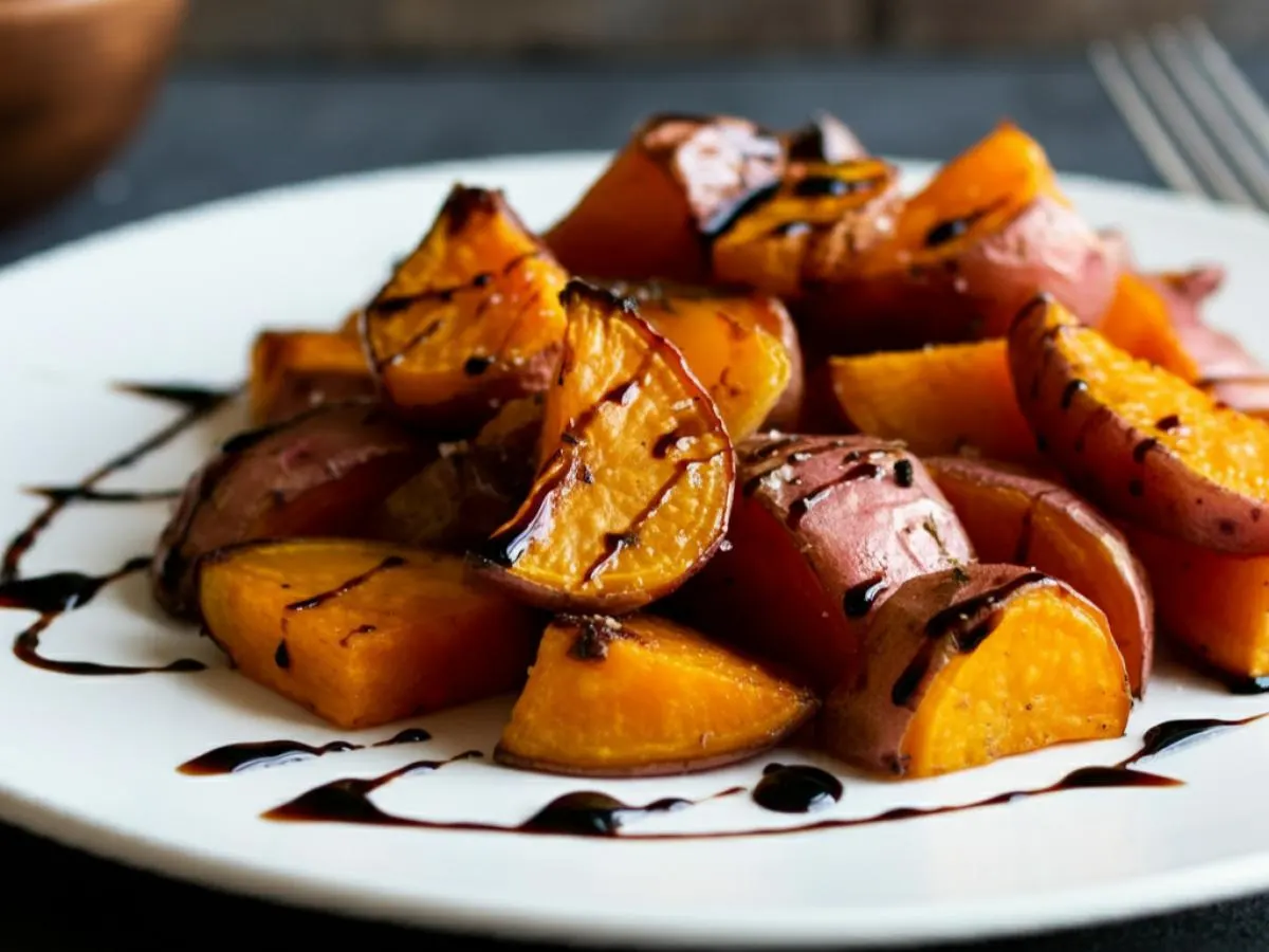 Balsamic Glazed Sweet Red Potatoes