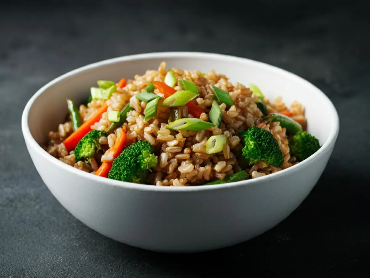 Brown rice with Veggies