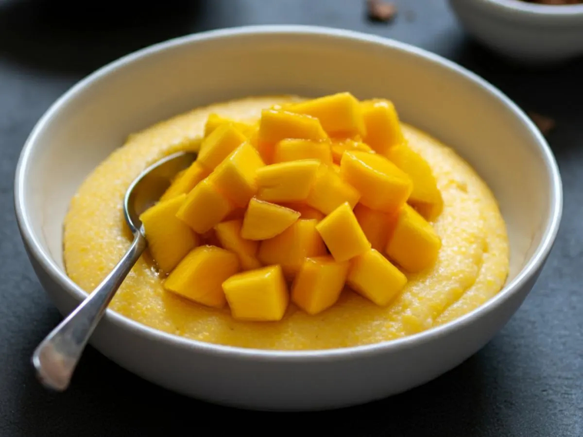 Polenta with Mango