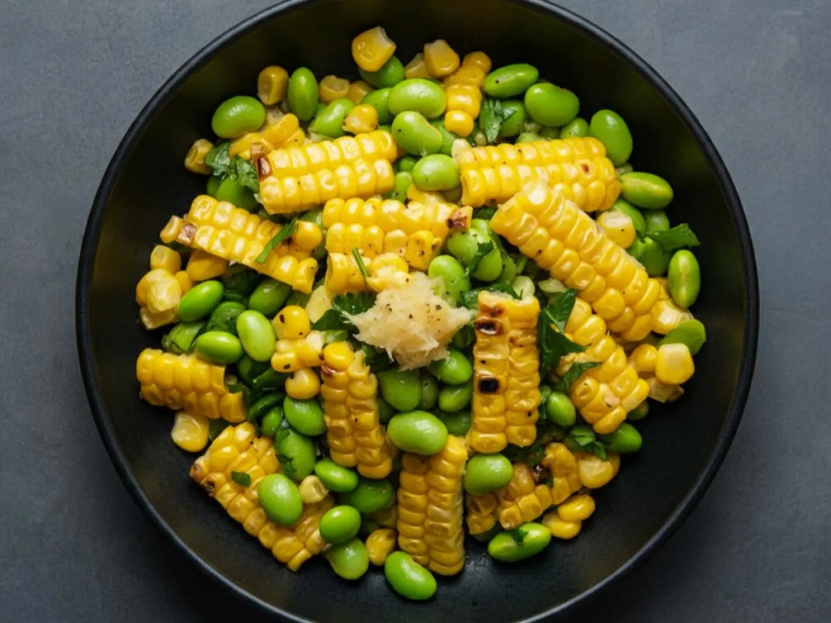 Roasted Corn & Edamame Salad