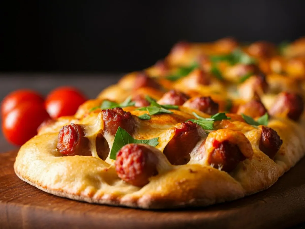 Sausage Flatbread Sausage Flatbread
