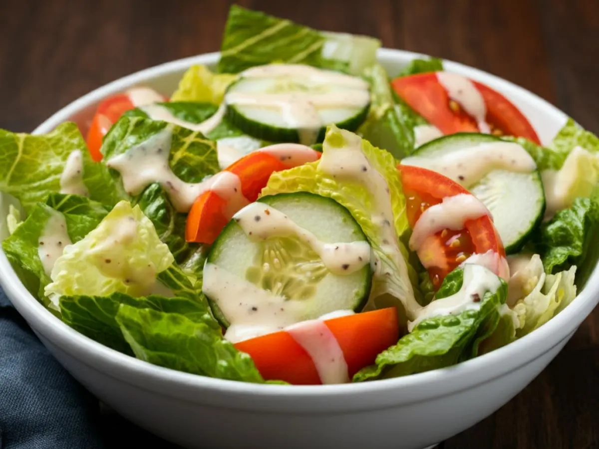 Side Toss Salad With French Dressing Side Toss Salad With French Dressing