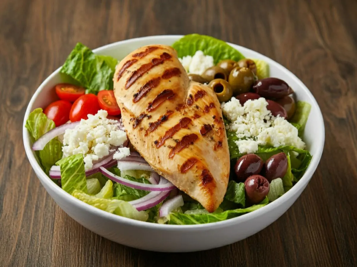 Greek Salad With Chicken Greek Salad With Chicken
