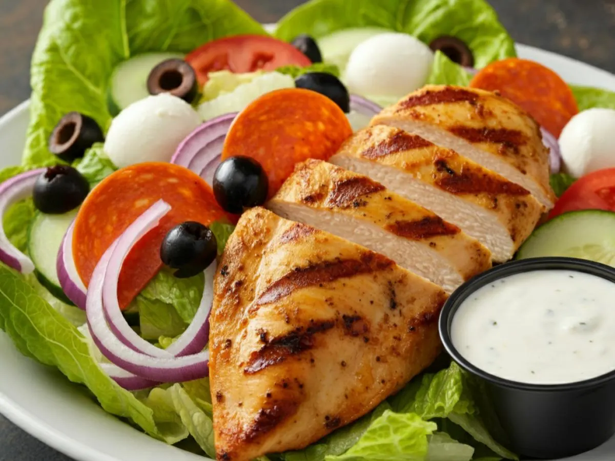 Phil's Special Salad With Chicken and Ranch Dressing Phil's Special Salad With Chicken and Ranch Dressing