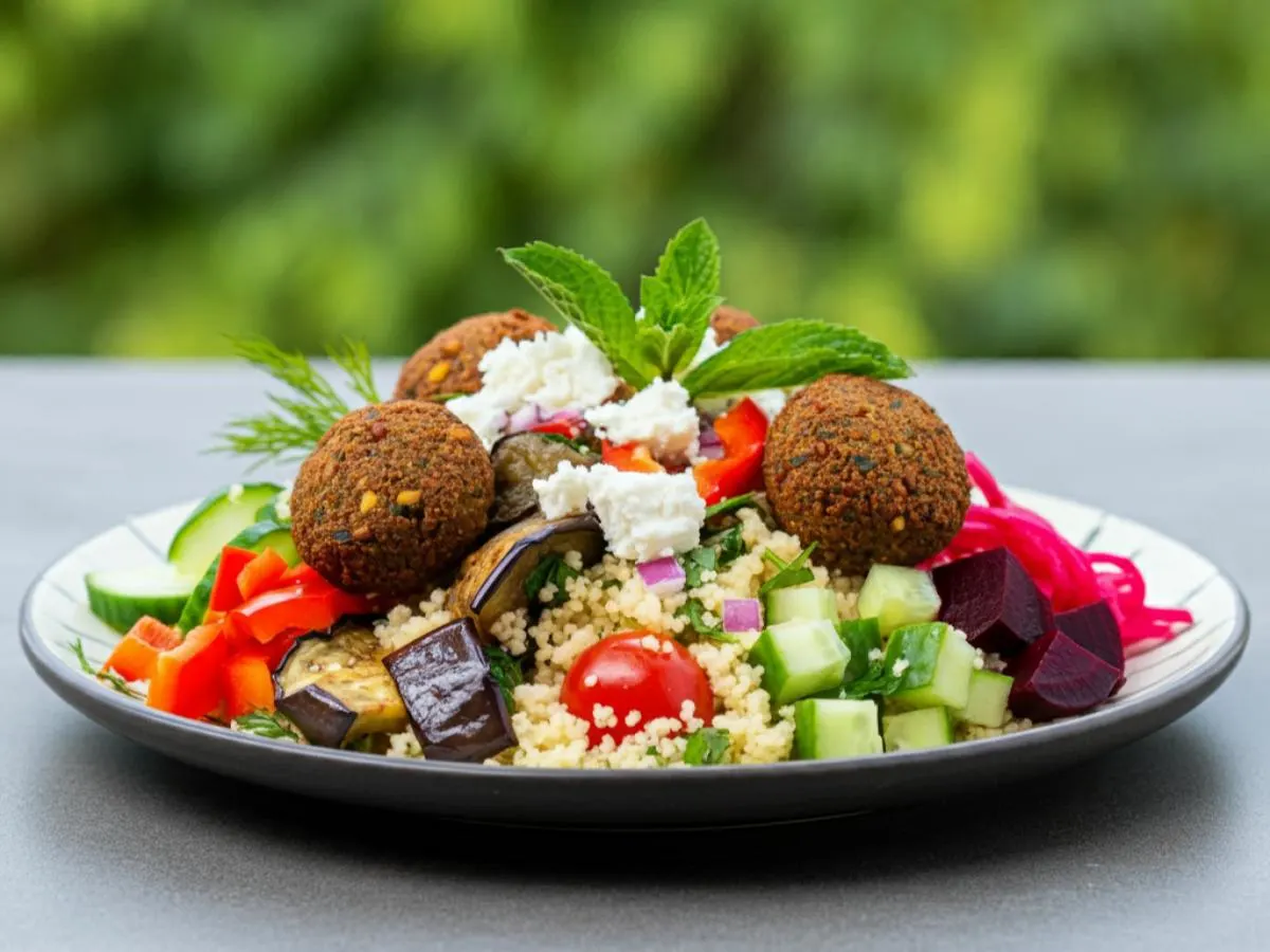 Vegan Israel Salad Platter Vegan Israel Salad Platter