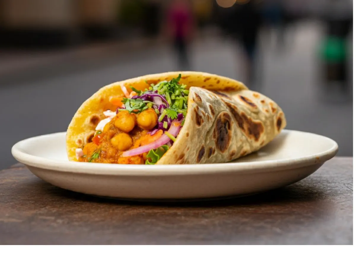 Vegan Chana Masala Roll Vegan Chana Masala Roll